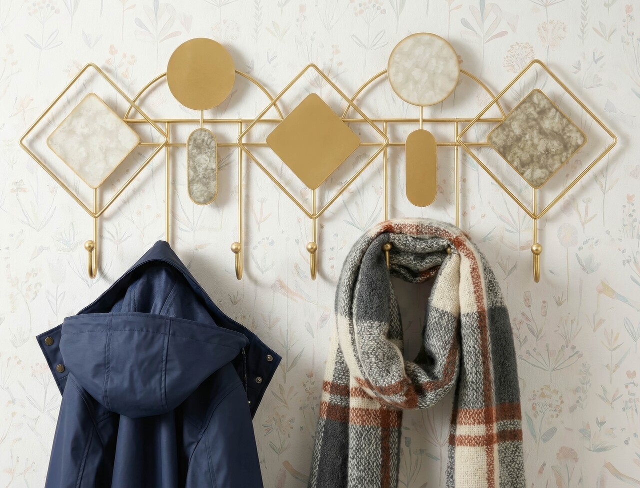 Cuier de perete, Mauro Ferretti, Monday -A, 66.6x4.5x27.5 cm, metal, multicolor - imagine 7